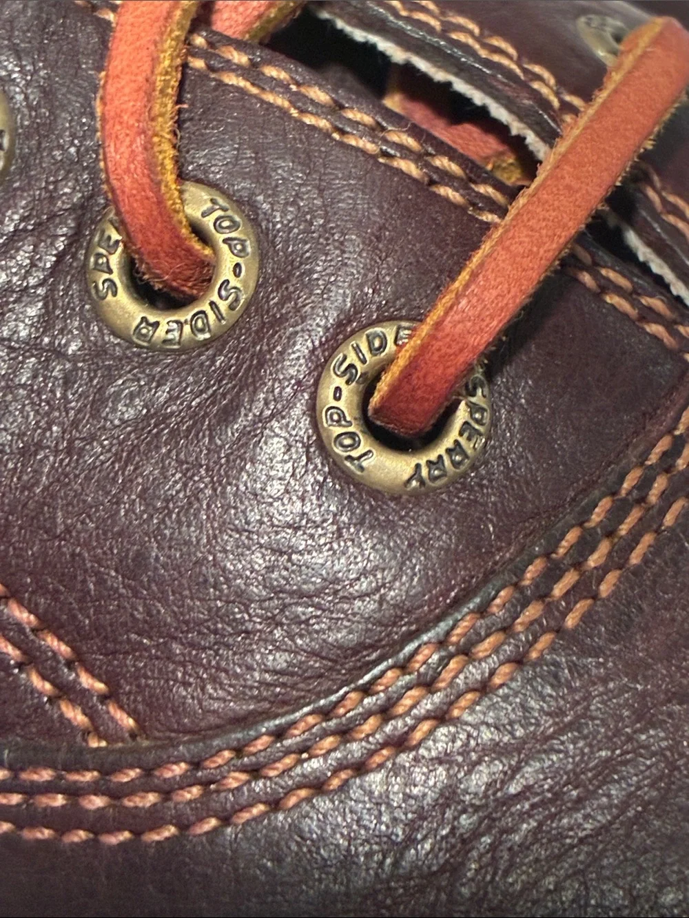 SPERRY GOLD CUP TOP SIDE BROWN LEATHER MENS 11.5M SHOES
